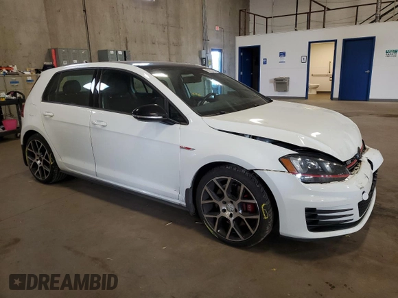 2017 Volkswagen Golf GTI Autobahn with VIN 3VW547AUXHM076691, listed as a Copart auction lot 68203703 with 45,195 mi miles. Bid and sale history available at carsss.com. Image 4.