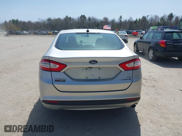 2013 Ford Fusion SE Hybrid with VIN 3FA6P0LU7DR196888, listed as a IAAI auction lot 42156366 with 393,358 mi miles. Bid and sale history available at carsss.com. Image 15.