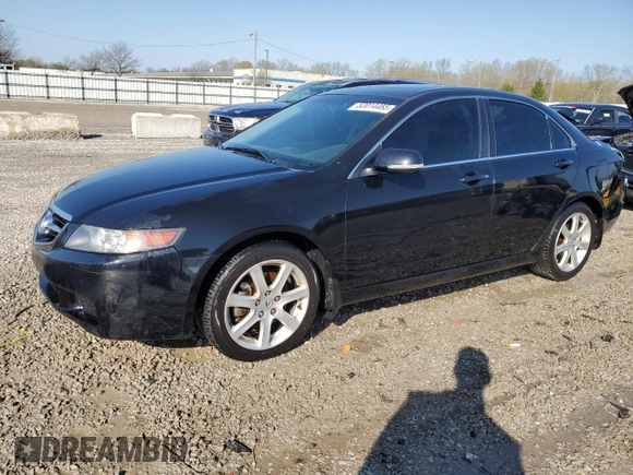 2004 Acura TSX with VIN JH4CL96844C044978, listed as a Copart auction lot 52014485 with 186,661 mi miles and Salvage Title. Bid and sale history available at carsss.com. Image 1.
