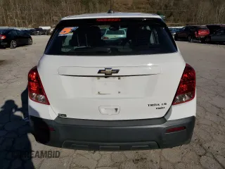 2016 Chevrolet Trax LS with VIN 3GNCJNSB4GL255454, listed as a Copart auction lot 83700934 with 67,092 mi miles and Salvage Title. Bid and sale history available at carsss.com. Image 6.