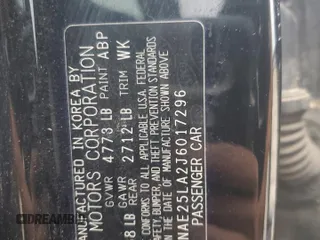 2018 Kia Stinger Premium with VIN KNAE25LA2J6017296, listed as a Copart auction lot 80624334 with 102,407 mi miles and Salvage Title. Bid and sale history available at DreamBid. Image 13.