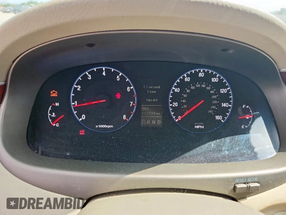 2008 Hyundai Azera Limited with VIN KMHFC46FX8A302689, listed as a Copart auction lot 61566085 with 162,715 mi miles and Clean title. Bid and sale history available at DreamBid. Image 9.