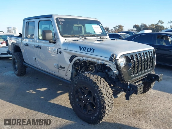 2022 Jeep Gladiator Willys with VIN 1C6HJTAG4NL132558, listed as a IAAI auction lot 41626851 with 28,251 mi miles and . Bid and sale history available at DreamBid. Image 1.