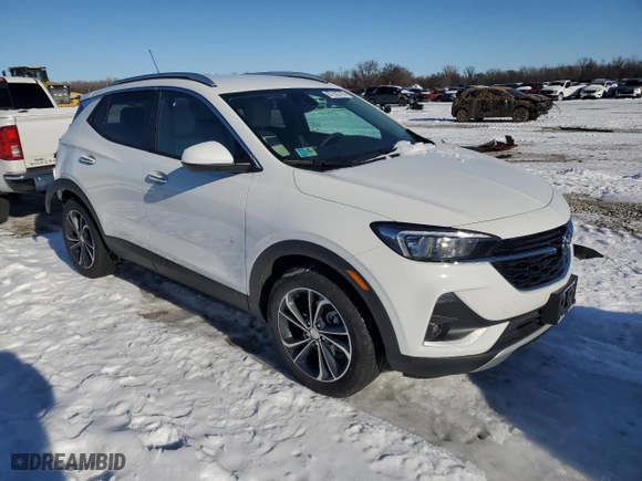 2023 Buick Encore GX Select with VIN KL4MMDS28PB104014, listed as a Copart auction lot 87632785 with 12,855 mi miles and Salvage Title. Bid and sale history available at carsss.com. Image 4.