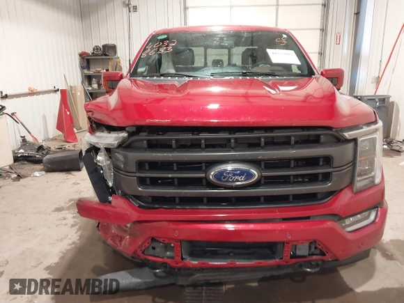 2023 Ford F-150 XL with VIN 1FTFW1E83PFC72739, listed as a IAAI auction lot 40328683 with 37,529 mi miles. Bid and sale history available at carsss.com. Image 11.