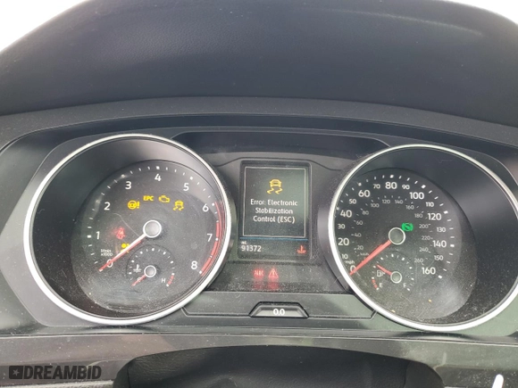 2018 Volkswagen Tiguan SEL with VIN 3VV3B7AX3JM207073, listed as a Copart auction lot 45223345 with 91,372 mi miles and Salvage Title. Bid and sale history available at carsss.com. Image 9.