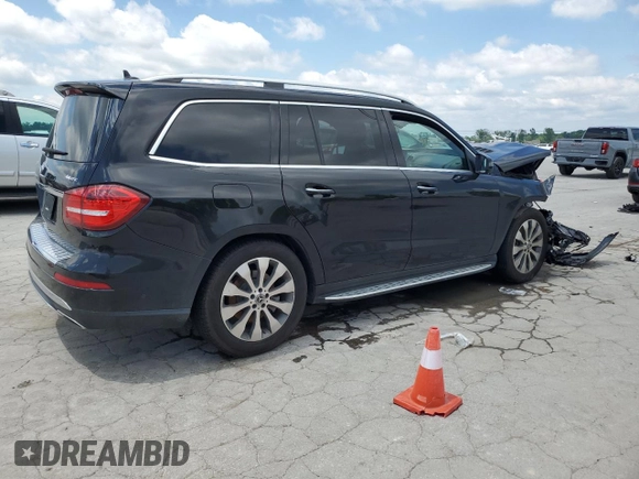2019 Mercedes-Benz GLS 450 with VIN 4JGDF6EEXKB225262, listed as a Copart auction lot 55946335 with 75,733 mi miles and Salvage title. Bid and sale history available at DreamBid. Image 3.