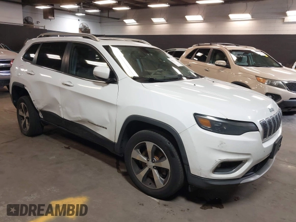 2019 Jeep Cherokee Limited z VIN 1C4PJMDXXKD294822, wystawiony jako IAAI lot #41995583 z przebiegiem 135 688 mil mil oraz . Historia ofert i sprzedaży dostępna na DreamBid. Obrazek 1.