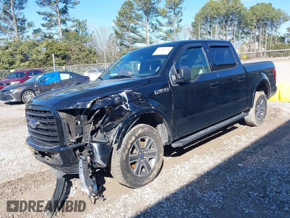 2017 Ford F-150 XL with VIN 1FTEW1CF1HFA70545, listed as a IAAI auction lot 41740423 with 108,245 mi miles and . Bid and sale history available at DreamBid. Image 2.