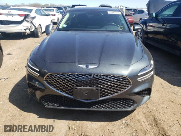 2022 Genesis G70 2.0T with VIN KMTG34TAXNU088980, listed as a Copart auction lot 51467974 with 20,213 mi miles and Salvage Title. Bid and sale history available at carsss.com. Image 5.