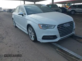 2016 Audi S3 Premium Plus with VIN WAUB1GFF2G1025428, listed as a IAAI auction lot 41570786 with 117,018 mi miles. Bid and sale history available at carsss.com. Image 1.