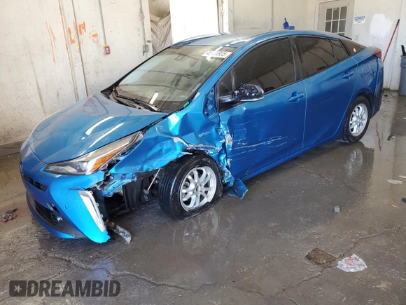 2021 Toyota Prius LE with VIN JTDL9MFU6M3030094, listed as a Copart auction lot 46984905 with 109,803 mi miles and Salvage title. Bid and sale history available at DreamBid. Image 1.