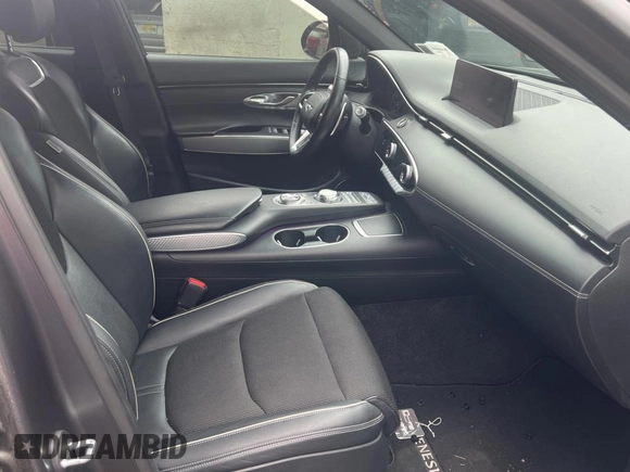 2022 Genesis GV70 Sport with VIN KMUMCDTC6NU028274, listed as a Copart auction lot 61770155 with 46,523 mi miles and Salvage title. Bid and sale history available at DreamBid. Image 5.