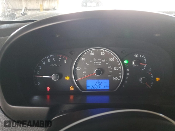 2009 Hyundai Elantra SE z VIN KMHDU46D49U605681, wystawiony jako Copart lot #55157225 z przebiegiem 220 774 mil mil oraz Szkoda całkowita • Salvage title. Historia ofert i sprzedaży dostępna na DreamBid. Obrazek 9.