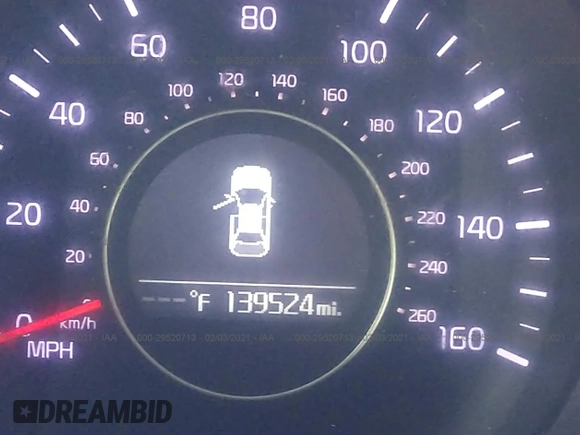 2015 Kia Optima LX with VIN 5XXGM4A72FG513909, listed as a IAAI auction lot 41686610 with 139,524 mi miles. Bid and sale history available at carsss.com. Image 7.