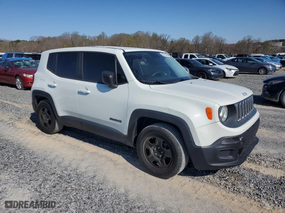 2016 Jeep Renegade Sport with VIN ZACCJAAT3GPD73384, listed as a Copart auction lot 50210495 with 204,068 mi miles and Clean Title. Bid and sale history available at carsss.com. Image 4.