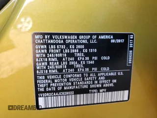 2018 Volkswagen Atlas SE z VIN 1V2DR2CA4JC529022, wystawiony jako Copart lot #48914745 z przebiegiem 88 887 mil mil oraz Szkoda całkowita • Salvage title. Historia ofert i sprzedaży dostępna na DreamBid. Obrazek 16.