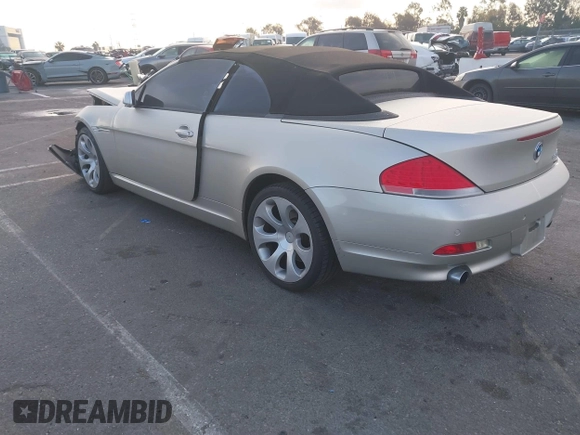 2004 BMW 6 Series 645Ci with VIN WBAEK73414B260034, listed as a IAAI auction lot 41433135 with 93,383 mi miles. Bid and sale history available at carsss.com. Image 3.