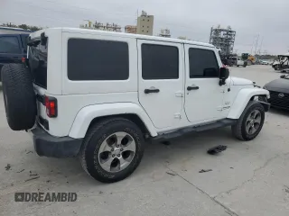 2018 Jeep Wrangler JK Unlimited Sahara with VIN 1C4BJWEG2JL898583, listed as a Copart auction lot 41804435 with 72,922 mi miles and Salvage Title. Bid and sale history available at carsss.com. Image 3.
