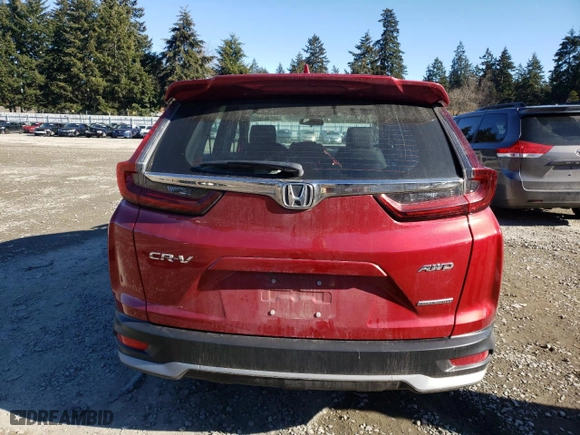 2021 Honda CR-V Special Edition with VIN 7FARW2H73ME037123, listed as a Copart auction lot 43838765 with 43,283 mi miles and Salvage Title. Bid and sale history available at carsss.com. Image 6.