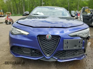 2020 Alfa Romeo Giulia with VIN ZARFANAN6L7633117, listed as a Copart auction lot 56212575 with 57,052 mi miles and Salvage title. Bid and sale history available at DreamBid. Image 5.