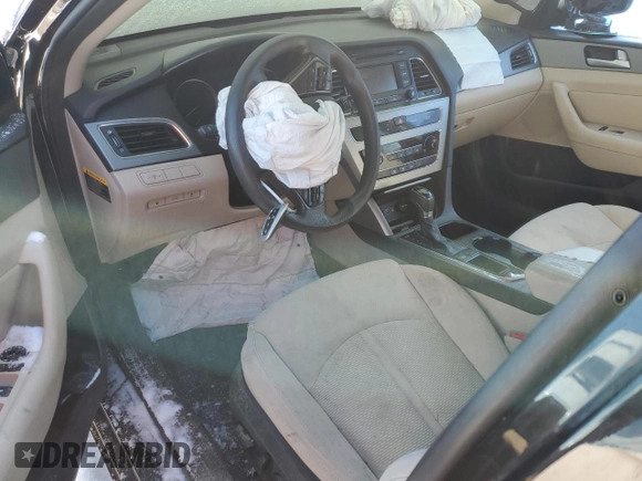 2015 Hyundai Sonata 2.4L SE with VIN 5NPE24AF2FH158586, listed as a Copart auction lot 45061375 with Not Provided miles and Salvage Title. Bid and sale history available at carsss.com. Image 8.