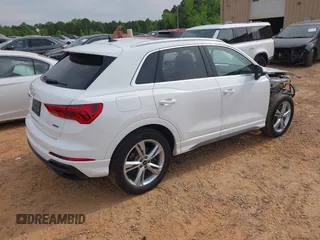 2021 Audi Q3 S line Premium with VIN WA1DECF37M1037711, listed as a IAAI auction lot 42096937 with 28,973 mi miles and . Bid and sale history available at DreamBid. Image 4.