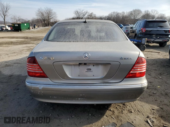 2006 Mercedes-Benz S 430 with VIN WDBNG83J96A474485, listed as a Copart auction lot 86263864 with Not Provided miles and Clean Title. Bid and sale history available at carsss.com. Image 6.