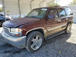 2000 GMC Yukon SLT with VIN 1GKEC13T2YJ160545, listed as a Copart auction lot 80202424 with 160,846 mi miles and Salvage Title. Bid and sale history available at carsss.com. Image 1.