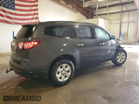 2013 Chevrolet Traverse LS with VIN 1GNKRFKD8DJ258016, listed as a Copart auction lot 48556635 with 150,679 mi miles and Clean Title. Bid and sale history available at carsss.com. Image 3.