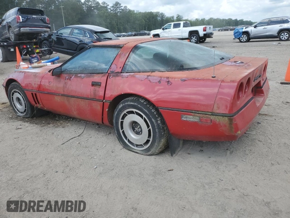 1984 Chevrolet Corvette z VIN 1G1AY0786E5125578, wystawiony jako Copart lot #58390705 z przebiegiem 79 392 mil mil oraz Czysty tytuł • Clean title. Historia ofert i sprzedaży dostępna na DreamBid. Obrazek 2.