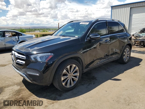 2021 Mercedes-Benz GLE 350 with VIN 4JGFB4KB0MA410674, listed as a Copart auction lot 56299965 with 58,675 mi miles and Salvage title. Bid and sale history available at DreamBid. Image 1.