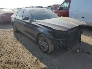 2017 Genesis G80 3.8L with VIN KMHGN4JE9HU185814, listed as a Copart auction lot 70239184 with 90,836 mi miles and Salvage Title. Bid and sale history available at carsss.com. Image 4.