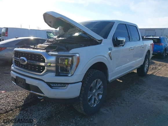 2021 Ford F-150 XL with VIN 1FTFW1E8XMFB96819, listed as a IAAI auction lot 40954112 with 39,174 mi miles. Bid and sale history available at carsss.com. Image 2.