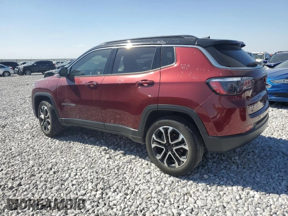 2022 Jeep Compass Limited z VIN 3C4NJDCB5NT209672, wystawiony jako Copart lot #52318405 z przebiegiem 22 977 mil mil oraz Szkoda całkowita • Salvage title. Historia ofert i sprzedaży dostępna na DreamBid. Obrazek 2.