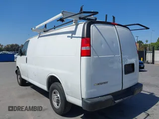 2023 Chevrolet Express Cargo with VIN 1GCWGAFP2P1100606, listed as a IAAI auction lot 42450171 with 34,000 mi miles and . Bid and sale history available at DreamBid. Image 3.