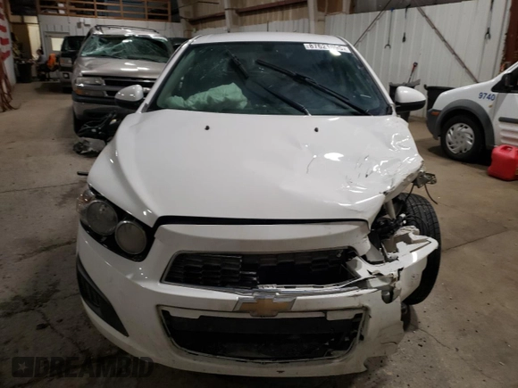 2016 Chevrolet Sonic LT with VIN 1G1JC6SHXG4107781, listed as a Copart auction lot 87621095 with 0 mi miles and Non Repairable. Bid and sale history available at carsss.com. Image 5.