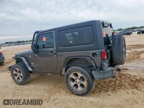 2017 Jeep Wrangler Sahara with VIN 1C4AJWBG4HL670837, listed as a Copart auction lot 60639525 with 153,049 mi miles and Salvage title. Bid and sale history available at DreamBid. Image 2.