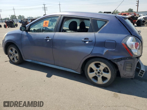 2009 Pontiac Vibe w/1SB with VIN 5Y2SP67059Z430418, listed as a Copart auction lot 66524514 with 131,663 mi miles and Salvage Title. Bid and sale history available at carsss.com. Image 2.