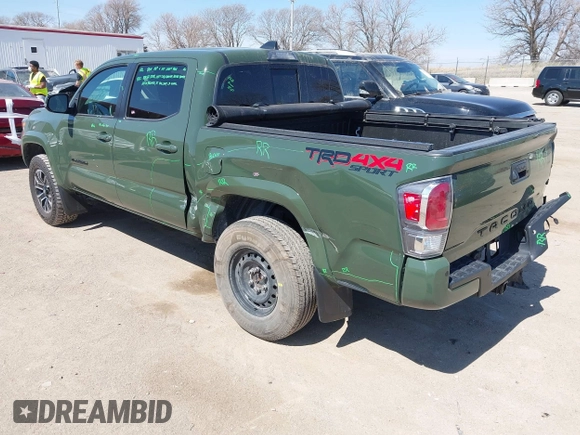 2022 Toyota Tacoma SR with VIN 3TMCZ5AN0NM470396, listed as a IAAI auction lot 41909515 with 35,997 mi miles and . Bid and sale history available at DreamBid. Image 3.