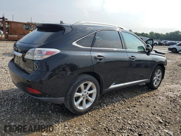 2011 Lexus RX 350 with VIN 2T2BK1BA9BC093202, listed as a Copart auction lot 62410975 with 131,984 mi miles and Salvage title. Bid and sale history available at DreamBid. Image 3.