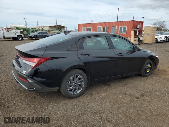 2024 Hyundai Elantra SEL with VIN KMHLM4DG0RU704524, listed as a Copart auction lot 53570285 with 14,045 mi miles and Salvage Title. Bid and sale history available at carsss.com. Image 3.