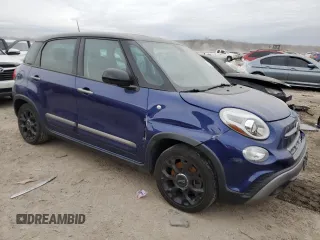 2018 FIAT 500L Trekking with VIN ZFBCFADH9JZ041163, listed as a Copart auction lot 79769353 with 108,385 mi miles and Salvage Title. Bid and sale history available at carsss.com. Image 4.