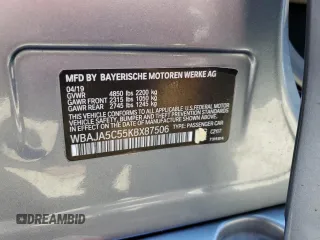 2019 BMW 5 Series 530i with VIN WBAJA5C55KBX87506, listed as a Copart auction lot 67528774 with Not provided miles and Salvage title. Bid and sale history available at DreamBid. Image 13.