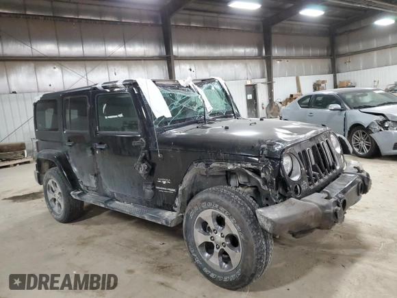 2018 Jeep Wrangler JK Unlimited Sahara with VIN 1C4HJWEG0JL918663, listed as a Copart auction lot 83179554 with 112,921 mi miles and Salvage Title. Bid and sale history available at carsss.com. Image 4.