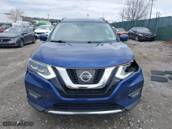 2017 Nissan Rogue SL with VIN 5N1AT2MV0HC742787, listed as a IAAI auction lot 41738314 with 156,574 mi miles. Bid and sale history available at carsss.com. Image 12.