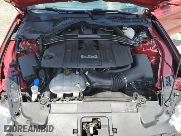 2022 Ford Mustang GT Premium with VIN 1FATP8FF1N5131263, listed as a Copart auction lot 59709614 with 3,692 mi miles and Salvage title. Bid and sale history available at DreamBid. Image 11.