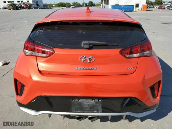 2020 Hyundai Veloster Turbo with VIN KMHTH6AB4LU030250, listed as a Copart auction lot 74720414 with 64,548 mi miles and Salvage Title. Bid and sale history available at carsss.com. Image 6.