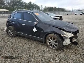 2014 Infiniti QX50 Journey with VIN JN1BJ0HR7EM190617, listed as a Copart auction lot 87134074 with 0 mi miles and Salvage Title. Bid and sale history available at carsss.com. Image 4.