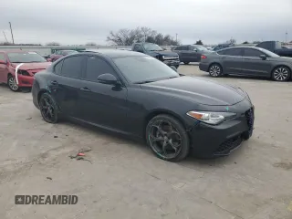 2018 Alfa Romeo Giulia Ti Sport with VIN ZARFAEENXJ7565945, listed as a Copart auction lot 39876673 with 96,810 mi miles. Bid and sale history available at carsss.com. Image 4.